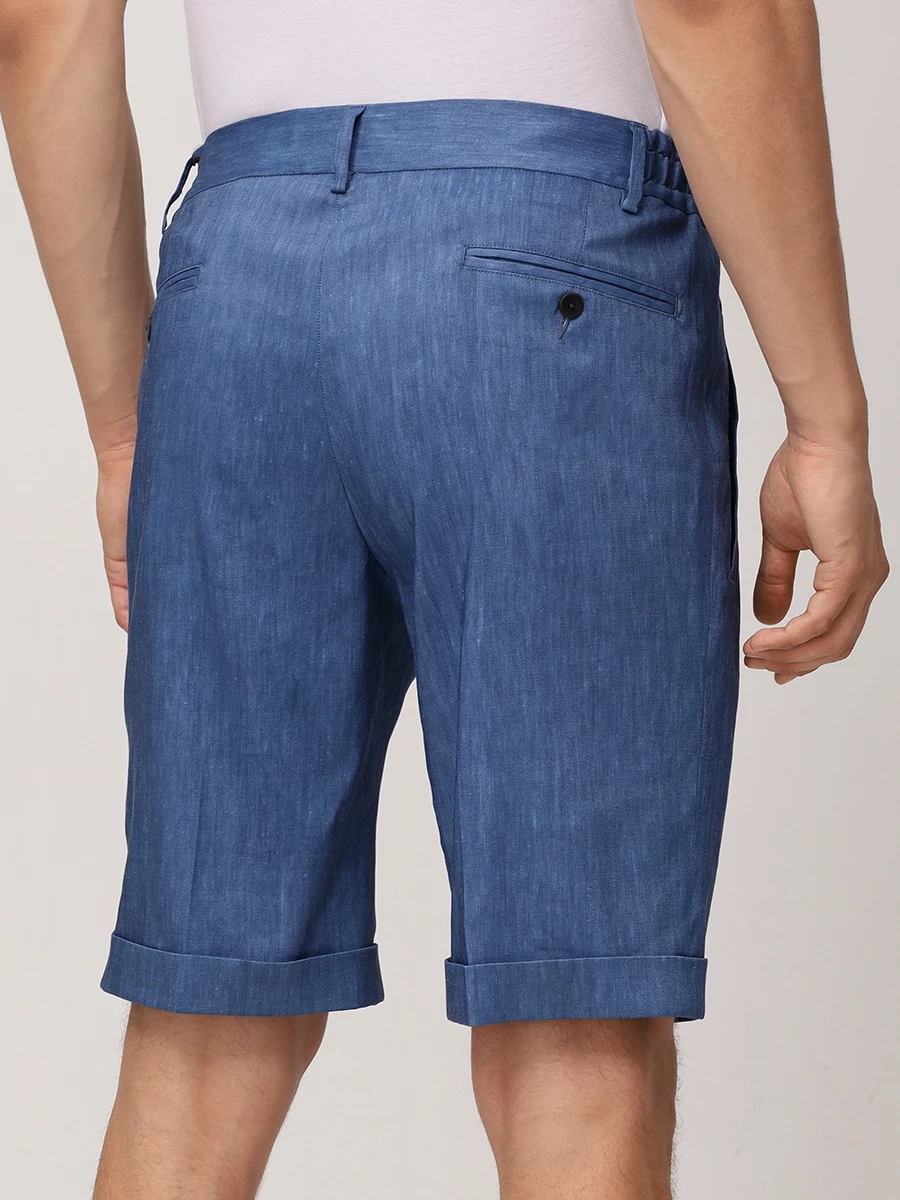 Шорты изо льна и шерсти