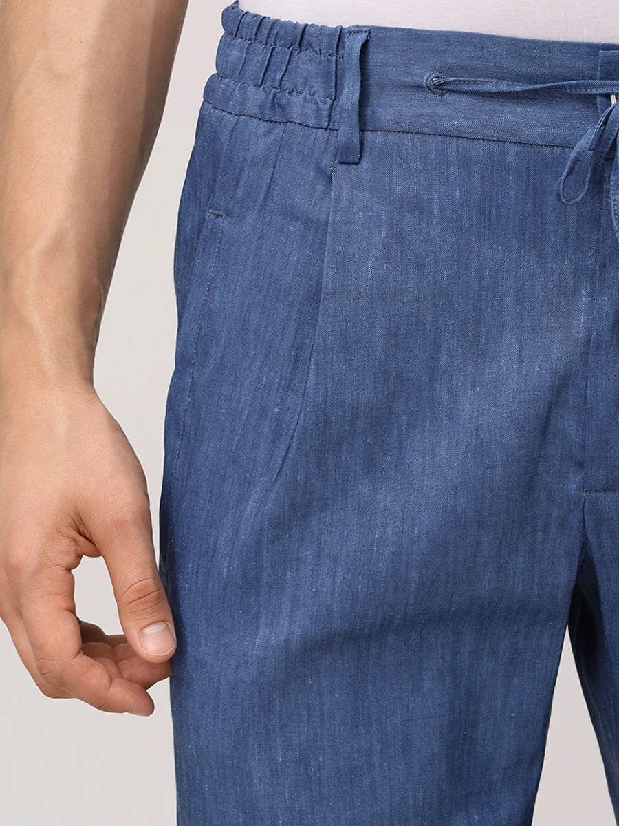 Шорты изо льна и шерсти