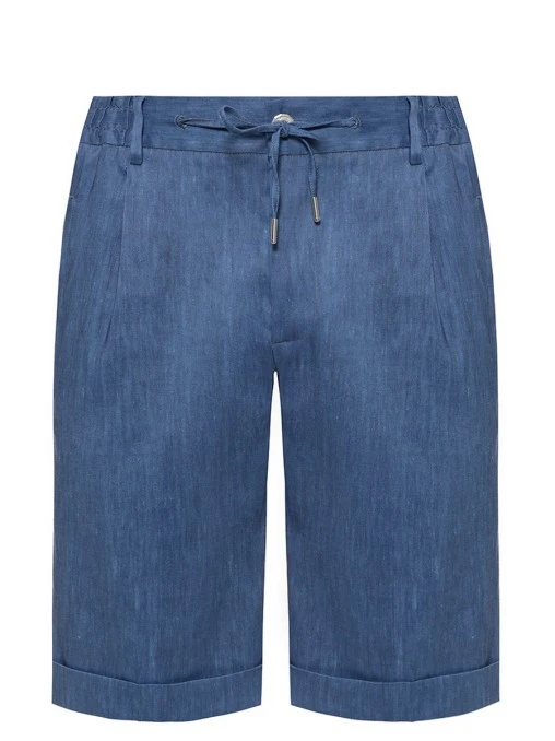 Шорты изо льна и шерсти CASTANGIA