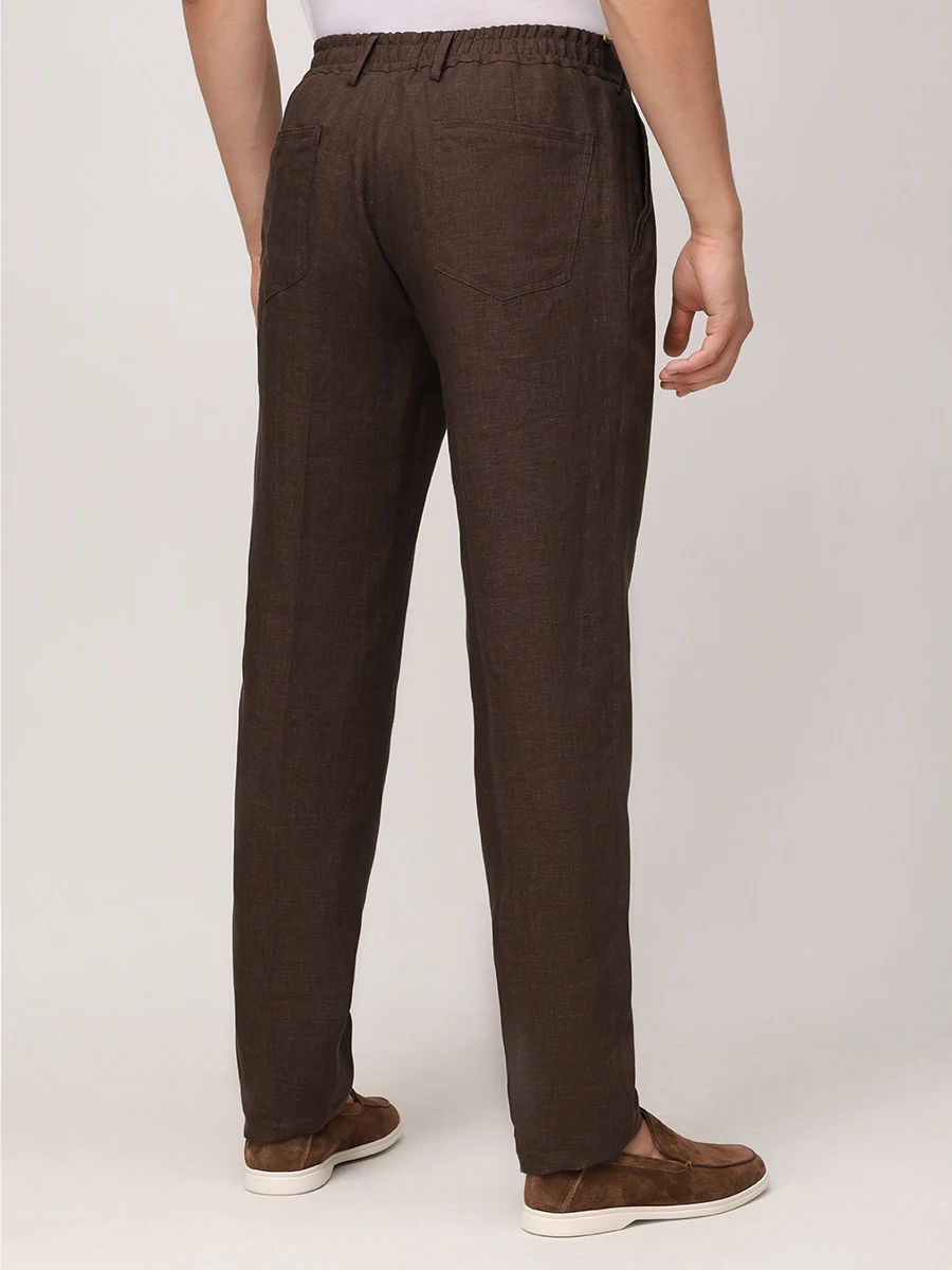 Брюки льняные
