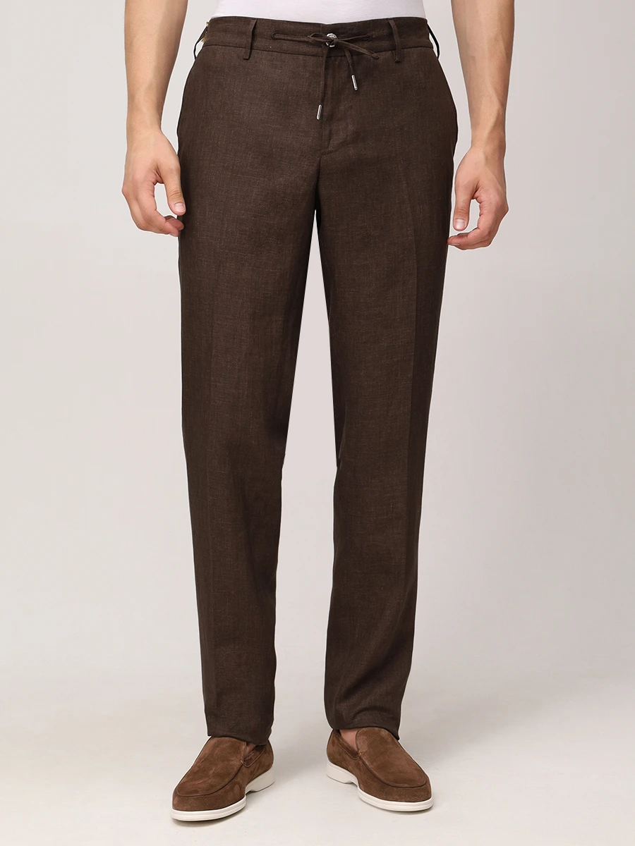 Брюки льняные