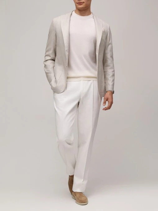 Джемпер из хлопка и кашемира FIORONI CASHMERE