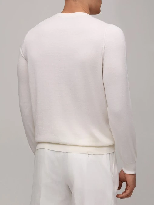 Джемпер из хлопка и кашемира FIORONI CASHMERE