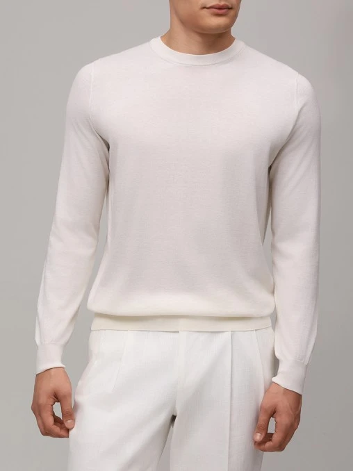 Джемпер из хлопка и кашемира FIORONI CASHMERE
