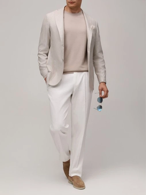 Джемпер из хлопка и кашемира FIORONI CASHMERE