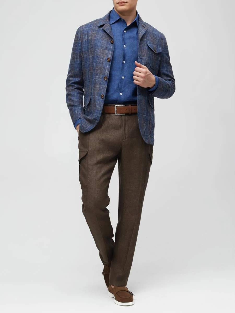 Рубашка Regular Fit льняная