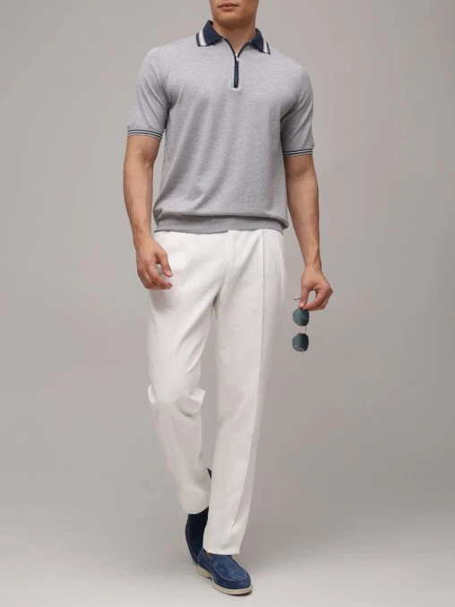 Поло хлопковое FIORONI CASHMERE