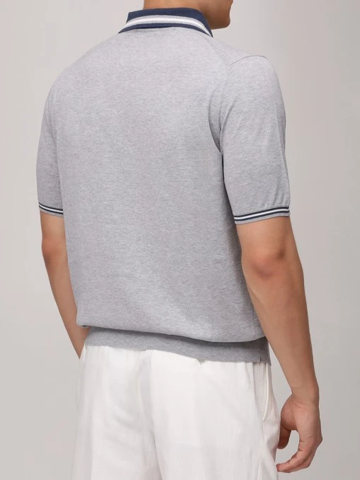 Поло хлопковое FIORONI CASHMERE