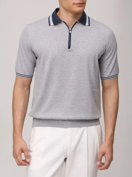 Поло хлопковое FIORONI CASHMERE