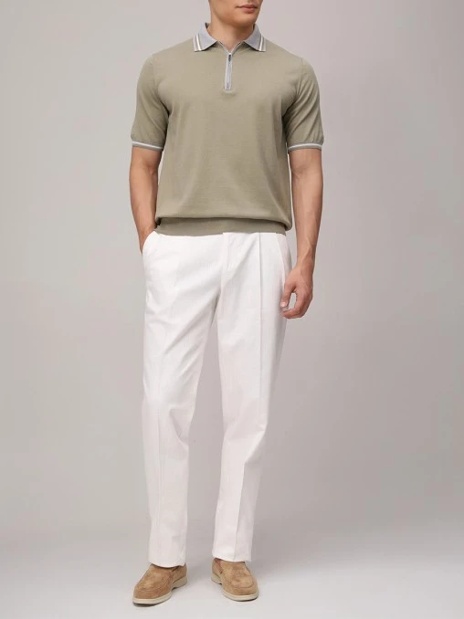 Поло хлопковое FIORONI CASHMERE