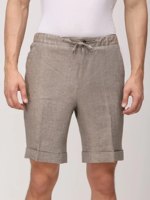Шорты льняные FIORONI CASHMERE
