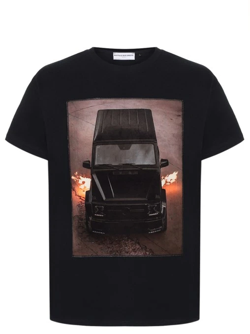 Футболка хлопковая с принтом BASTILLE