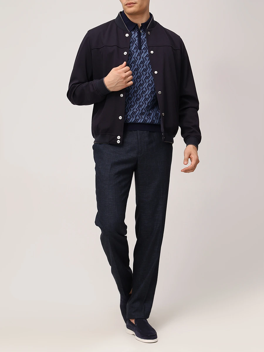 Брюки однотонные