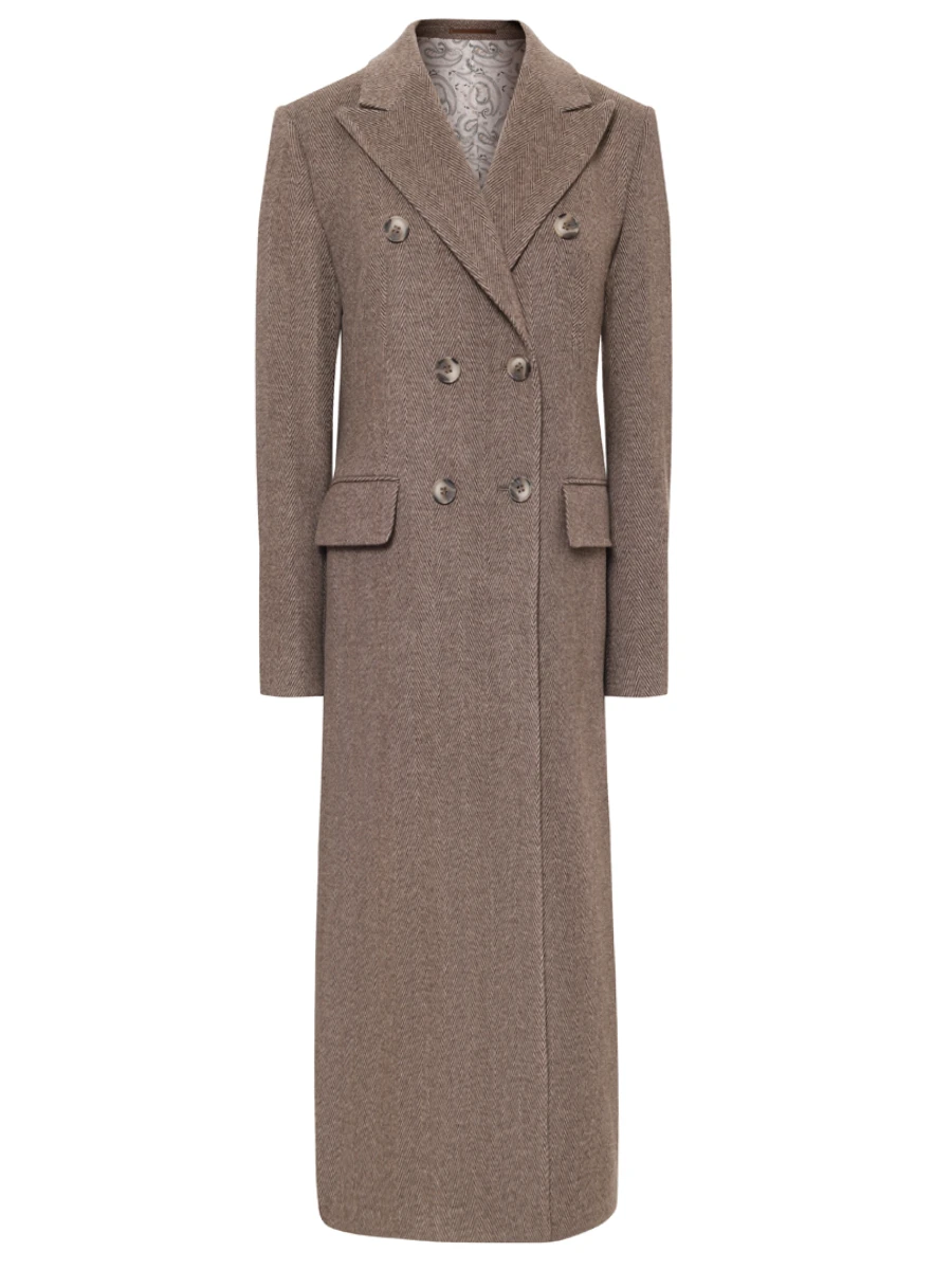 Пальто шерстяное