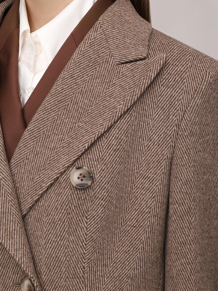 Пальто шерстяное