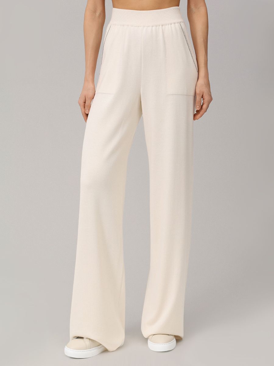 Брюки из шелка и кашемира