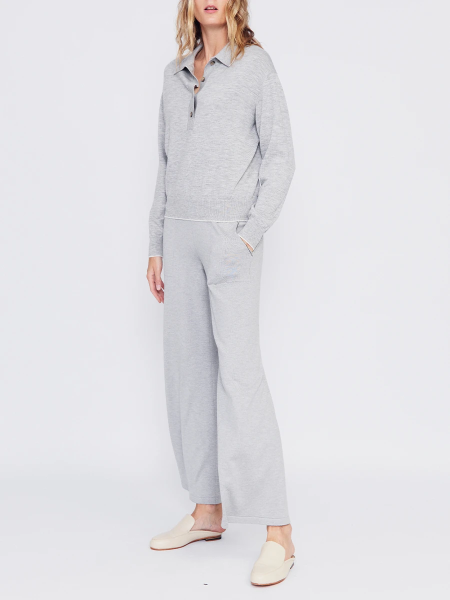 Брюки из шелка и кашемира