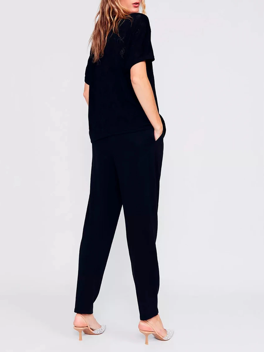 Брюки из шелка и вискозы