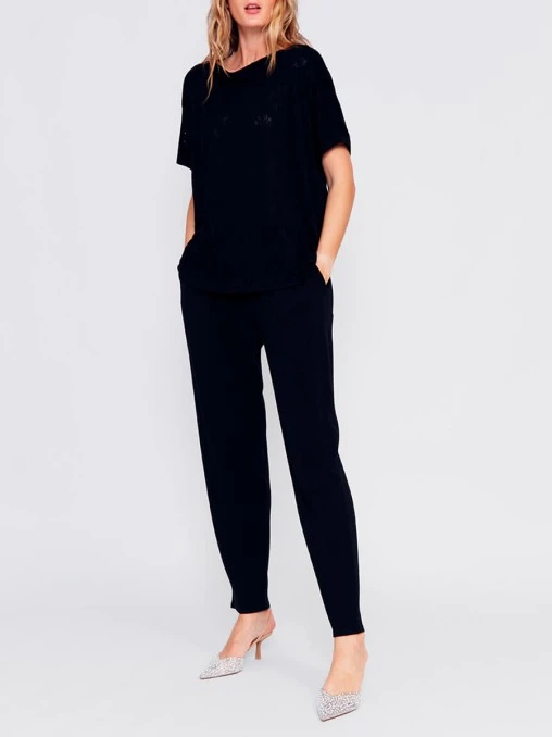 Брюки из шелка и вискозы FREE AGE