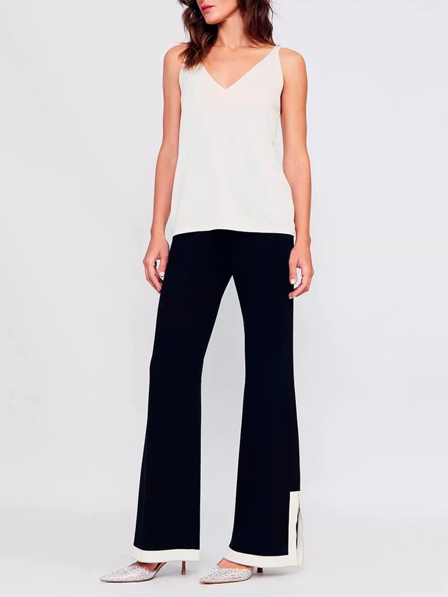 Брюки из шелка и вискозы