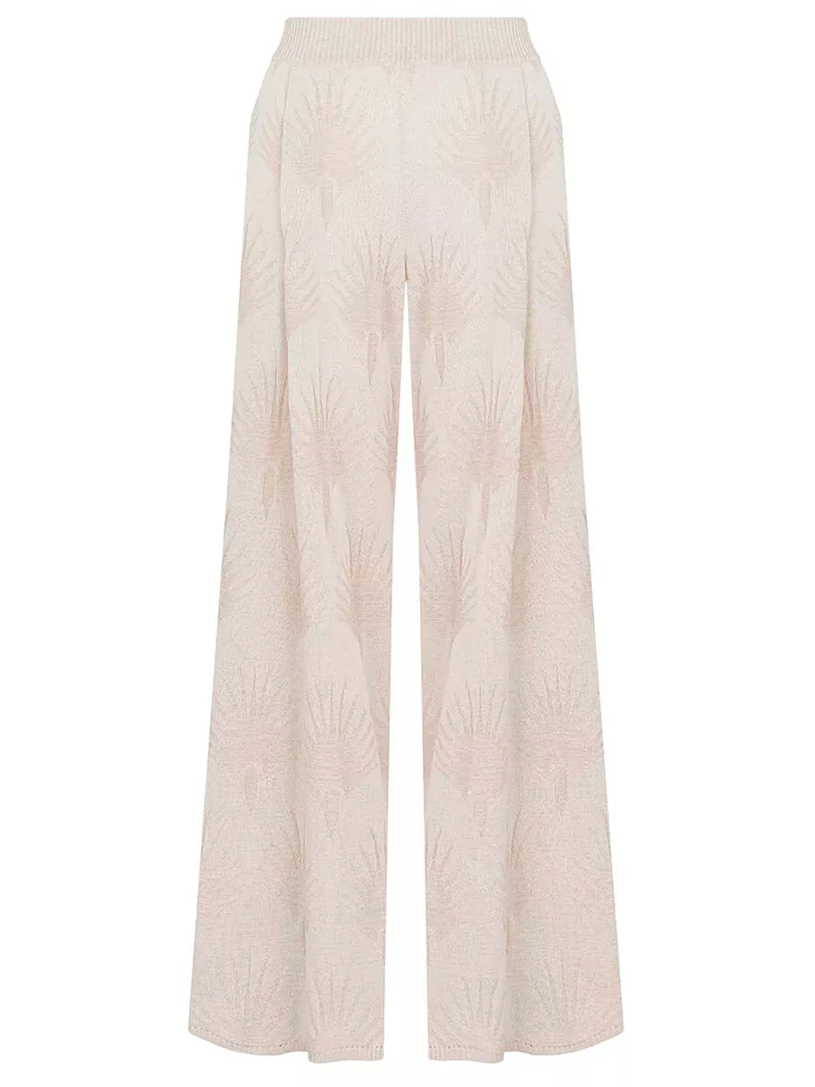 Брюки из шелка и вискозы