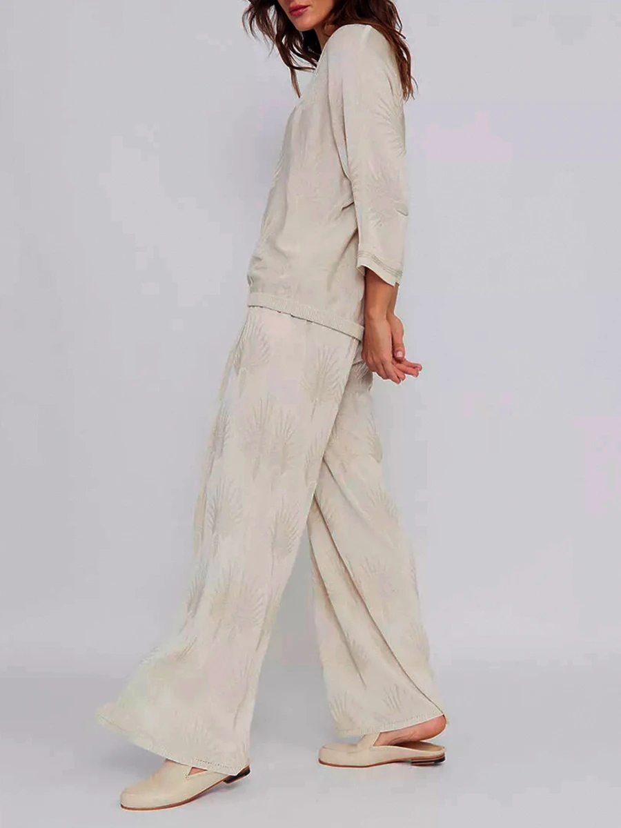 Брюки из шелка и вискозы