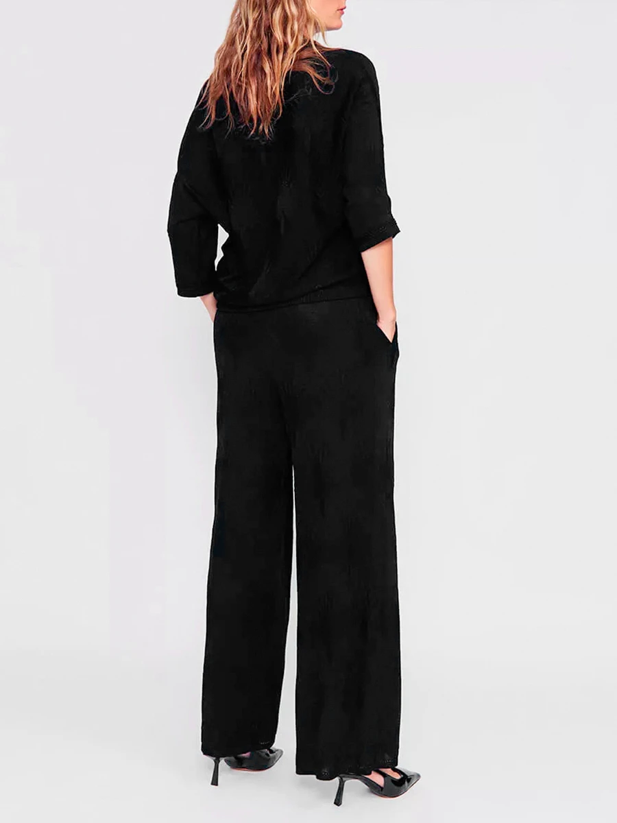 Брюки из шелка и вискозы