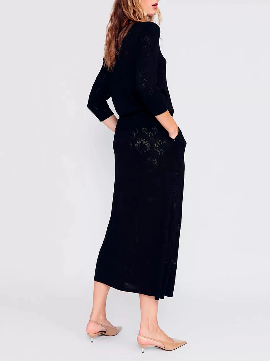 Юбка из шелка и вискозы