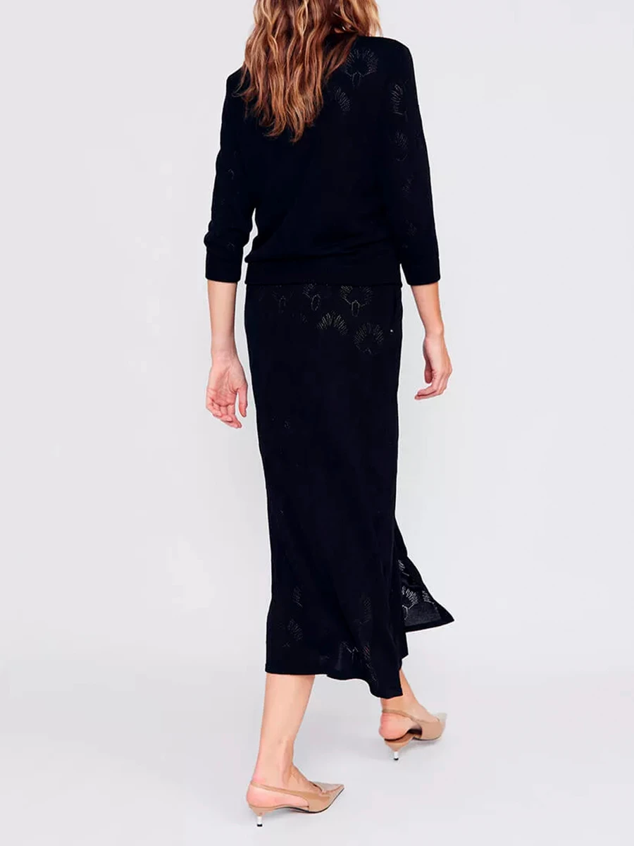 Юбка из шелка и вискозы