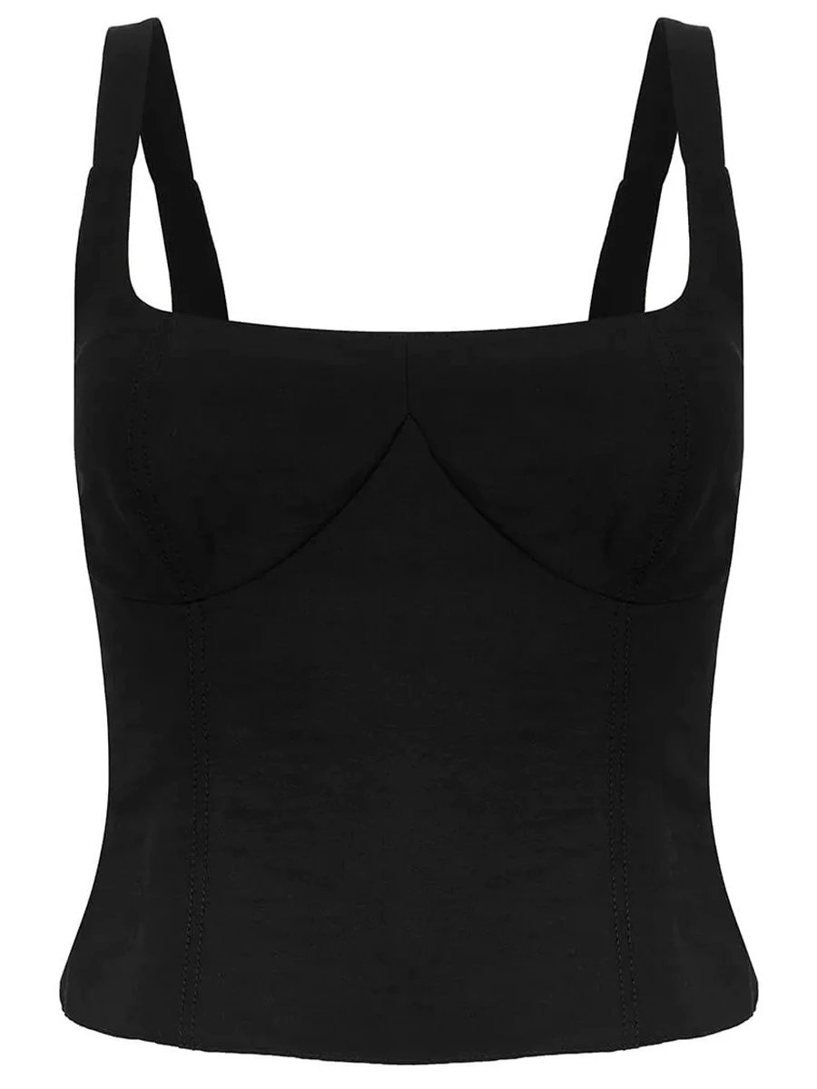 Топ из вискозы и льна