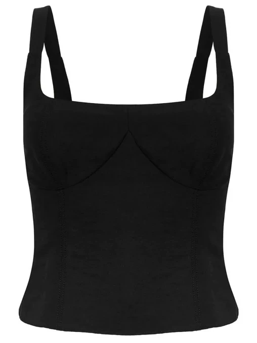 Топ из вискозы и льна FREE AGE