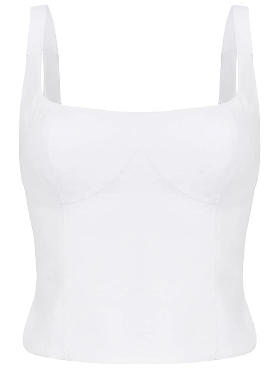 Топ из вискозы и льна