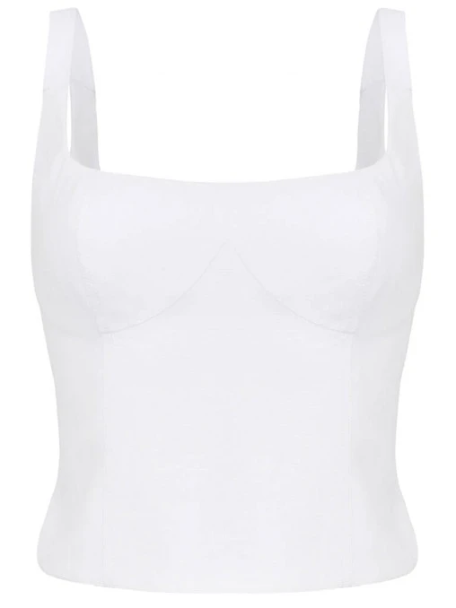 Топ из вискозы и льна FREE AGE