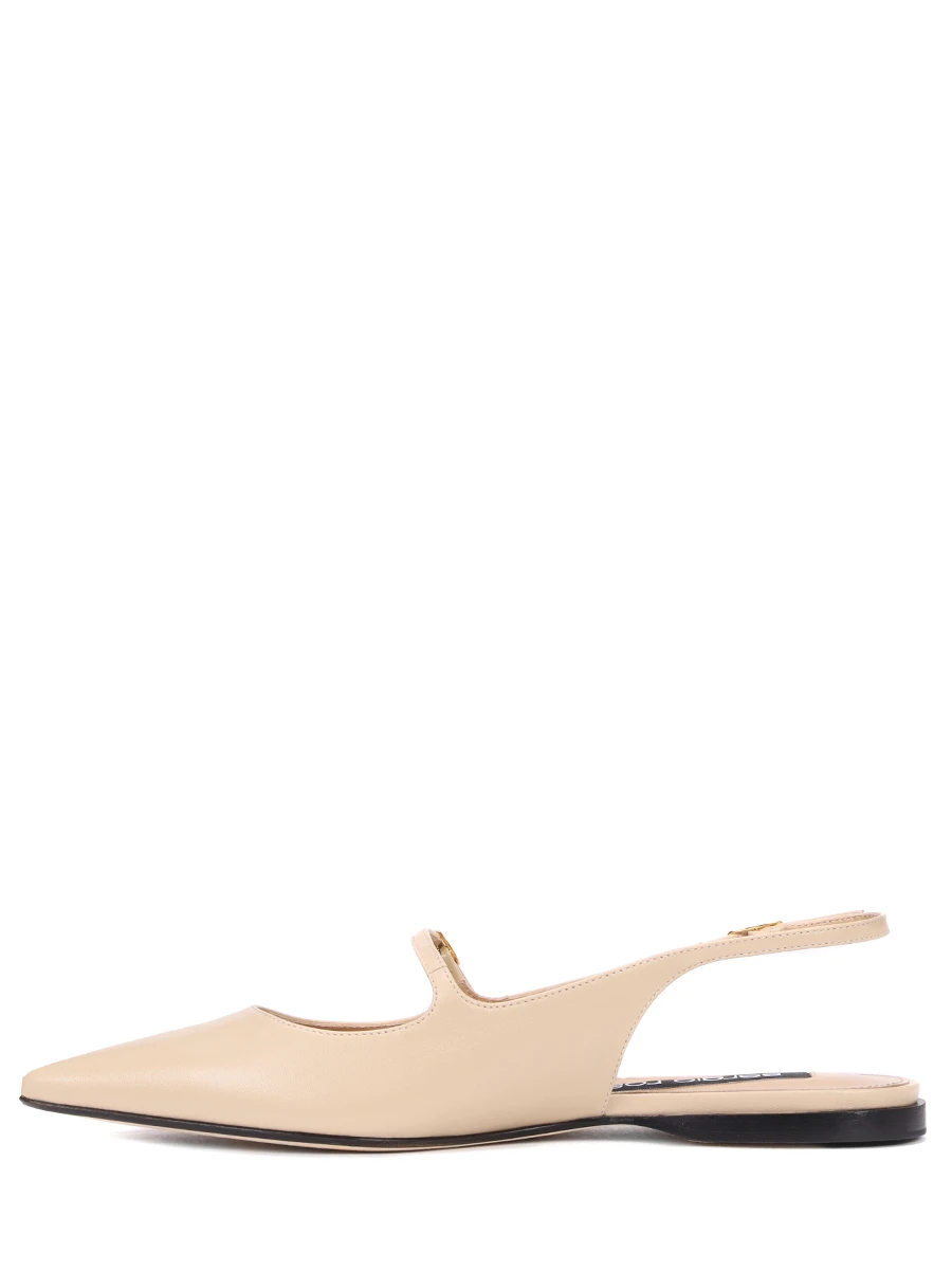 Балетки кожаные