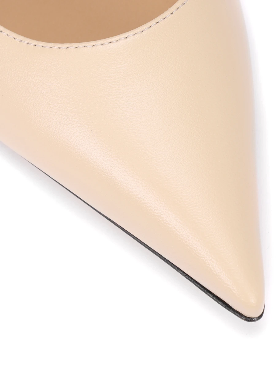 Балетки кожаные