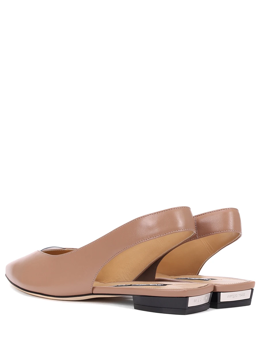 Балетки кожаные