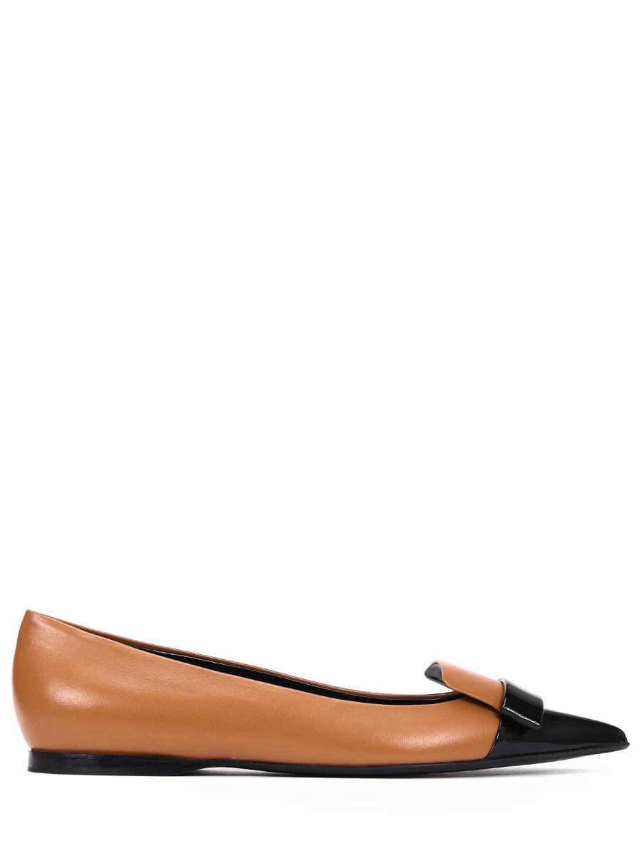 Балетки кожаные