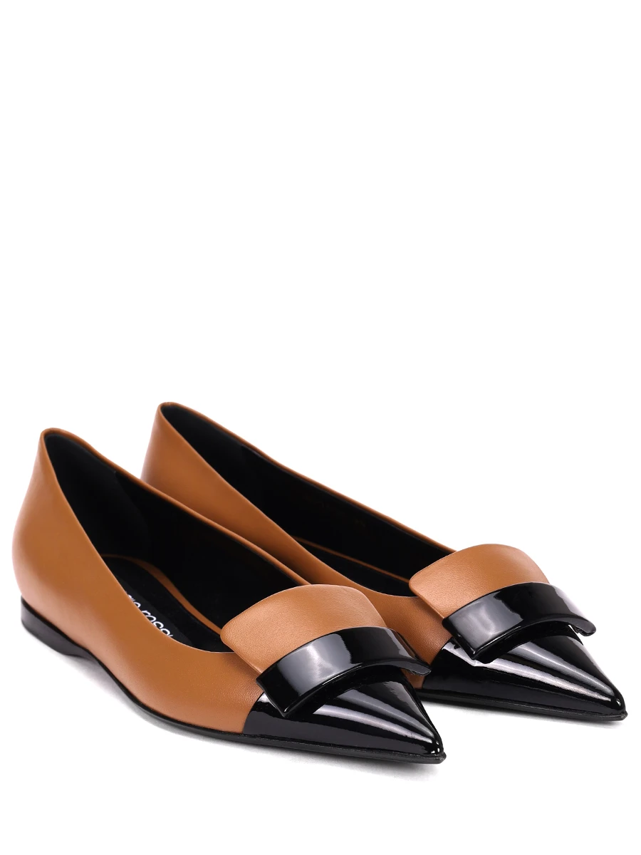 Балетки кожаные