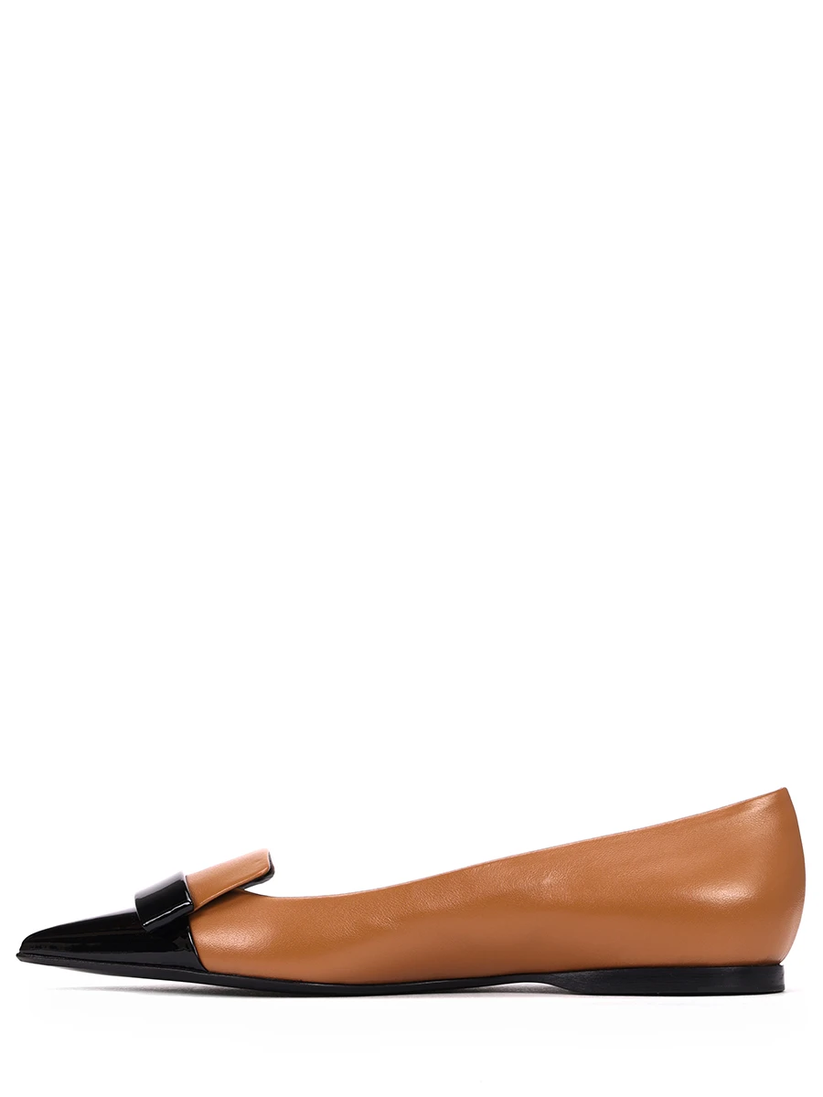 Балетки кожаные