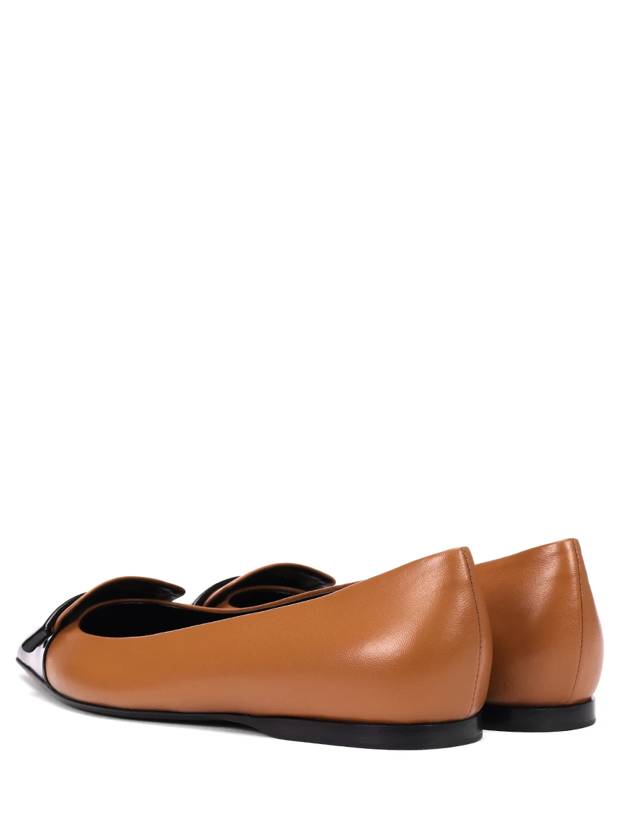Балетки кожаные
