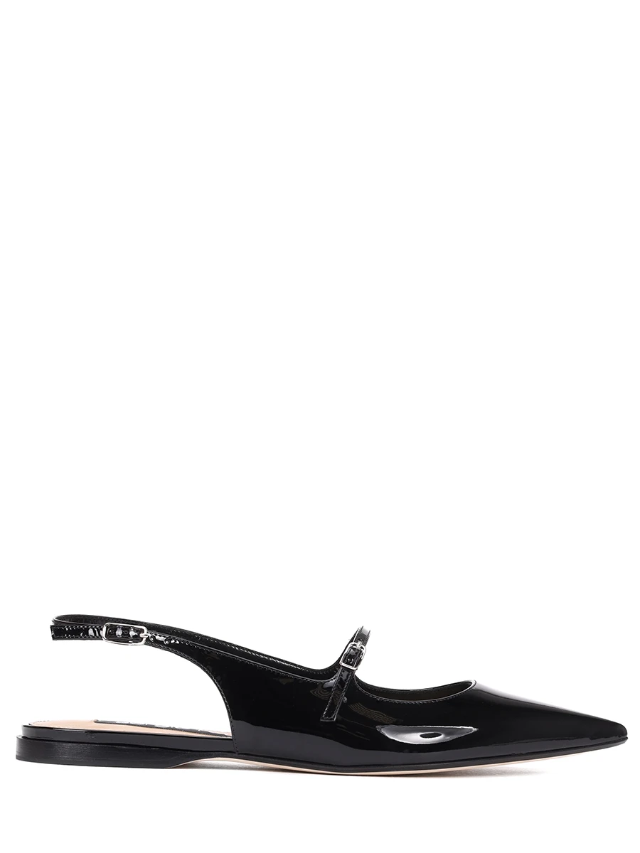 Балетки кожаные