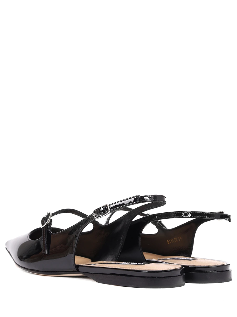 Балетки кожаные