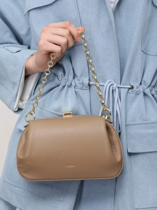 Сумка кожаная Oyster YUZEFI