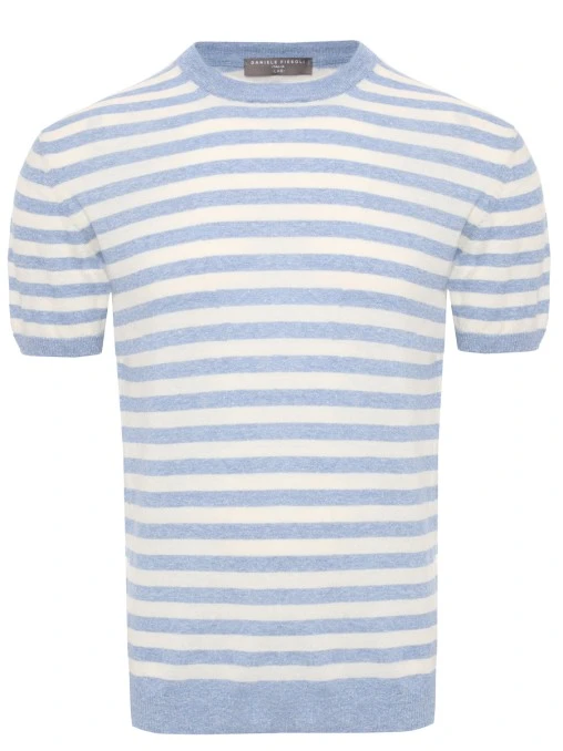 Футболка изо льна и хлопка DANIELE FIESOLI