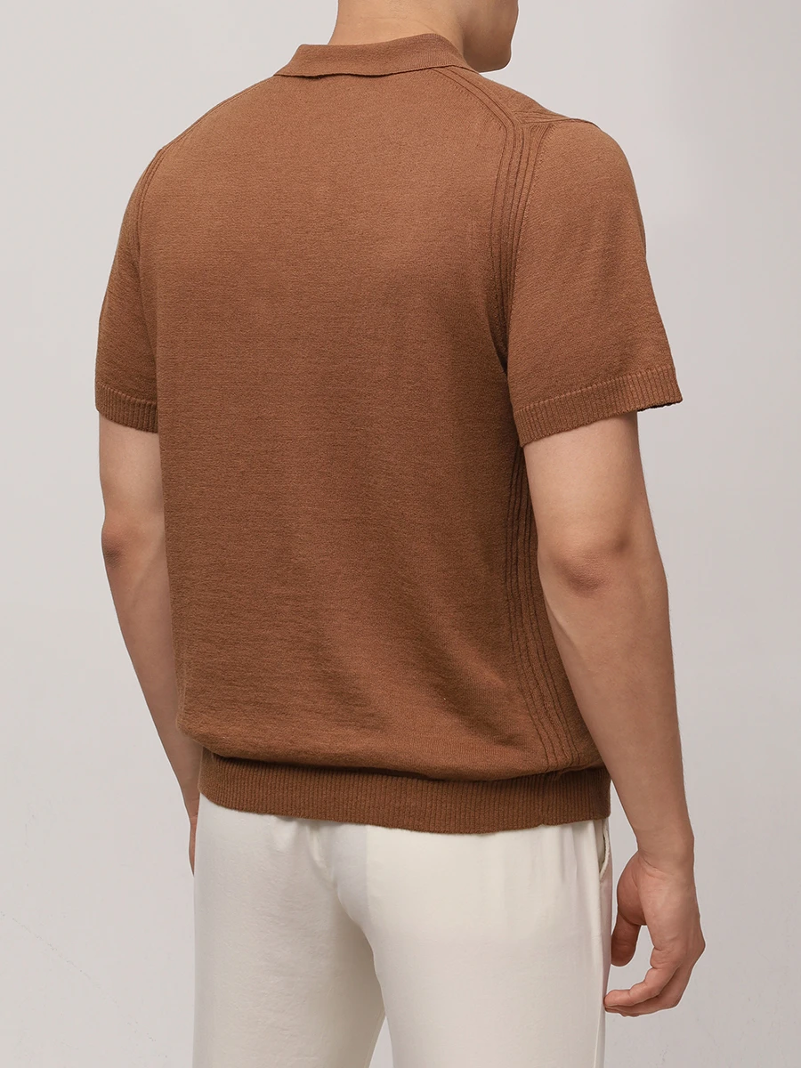 Поло изо льна и хлопка