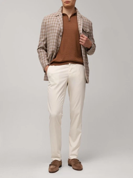 Поло изо льна и хлопка DANIELE FIESOLI