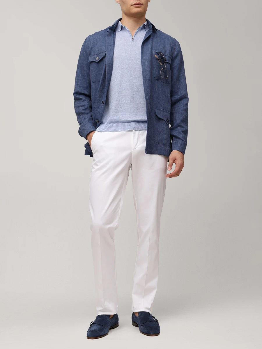 Поло изо льна и хлопка