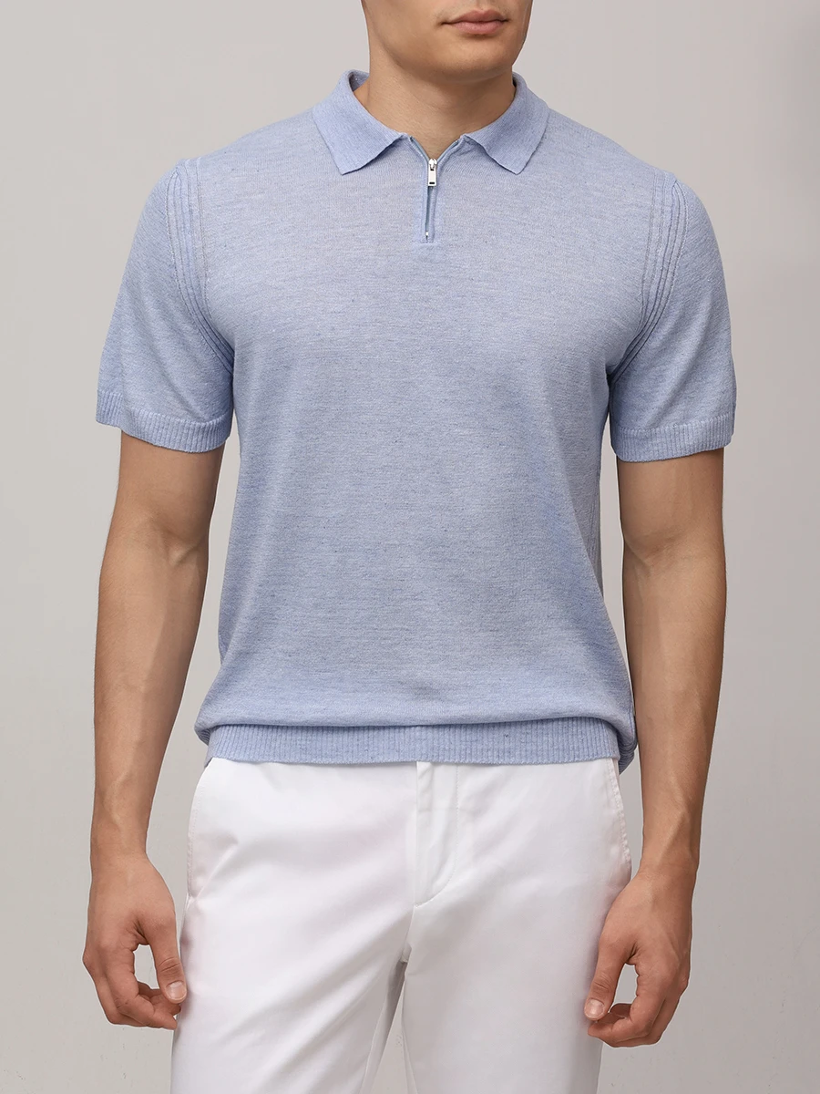 Поло изо льна и хлопка