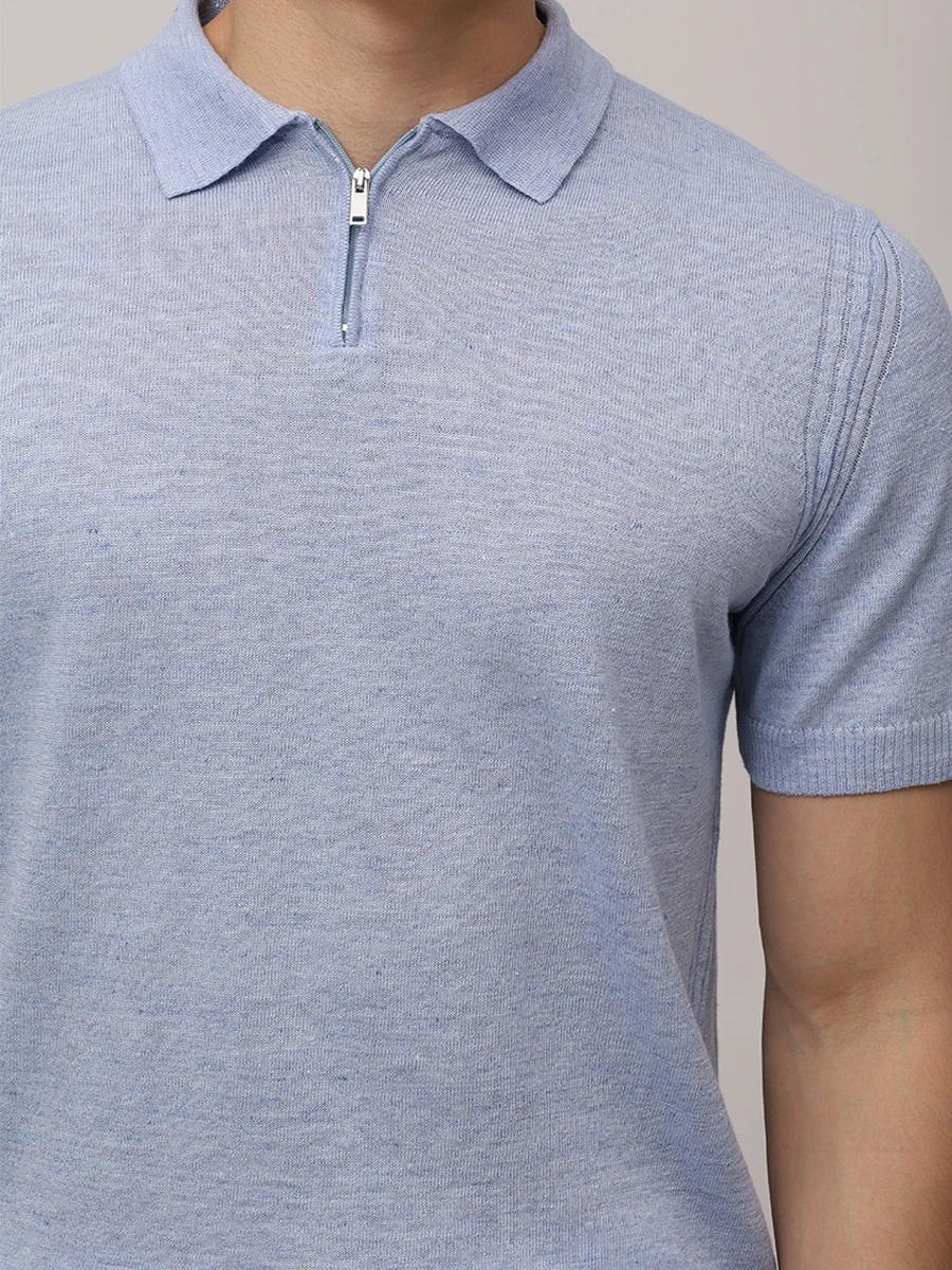 Поло изо льна и хлопка