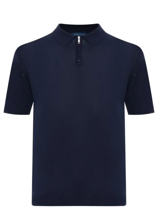 Поло изо льна и хлопка DANIELE FIESOLI